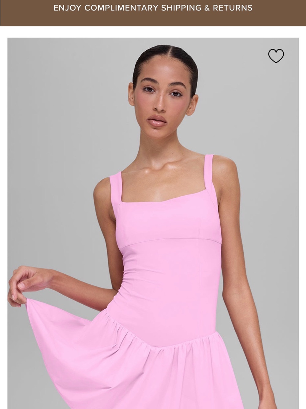 ALO Yoga alosoft  break point dress Candy heart Pink Large